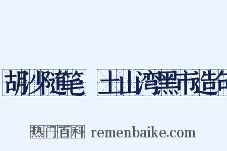 胡沙随笔·土山湾黑市造句是什么意思的图片